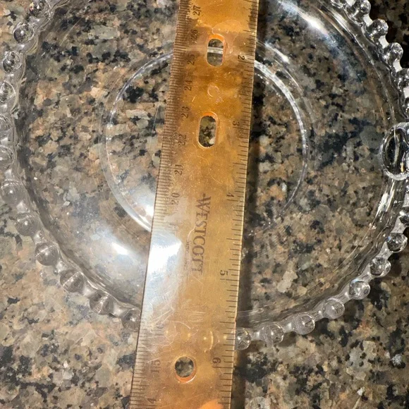 MCM - Candlestick Imperial Glass hobnail edge dishes - excellent condition - Picture 4 of 8